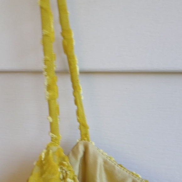 Antropologe Mustard Lace Mini Dress - Picture 7 of 16